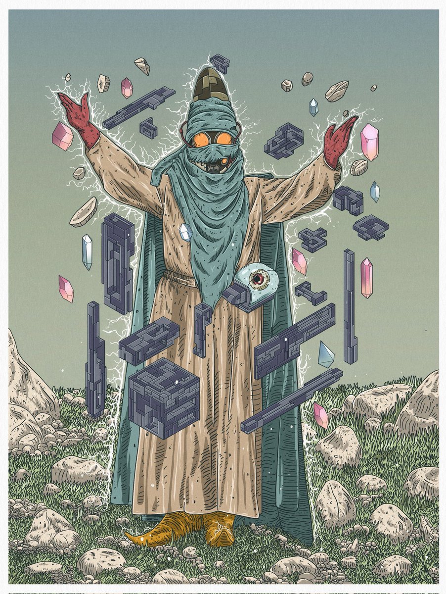 💎GN everyone💎
New illustrations ( MAGICIAN ) 
New drop on
<a href="/hicetnunc2000/">hicetnunc2000</a>
@onhicetnunc
<a href="/AliansiSeniNFT/">Aliansi Seni NFT</a>
Ink digital
2022
15|15
1,5 xtz 

objkt.com/asset/hicetnun…

hic.af/o/697356

teia.art/objkt/697356

#NFTCommunity #nftcollectors #NFTCollection