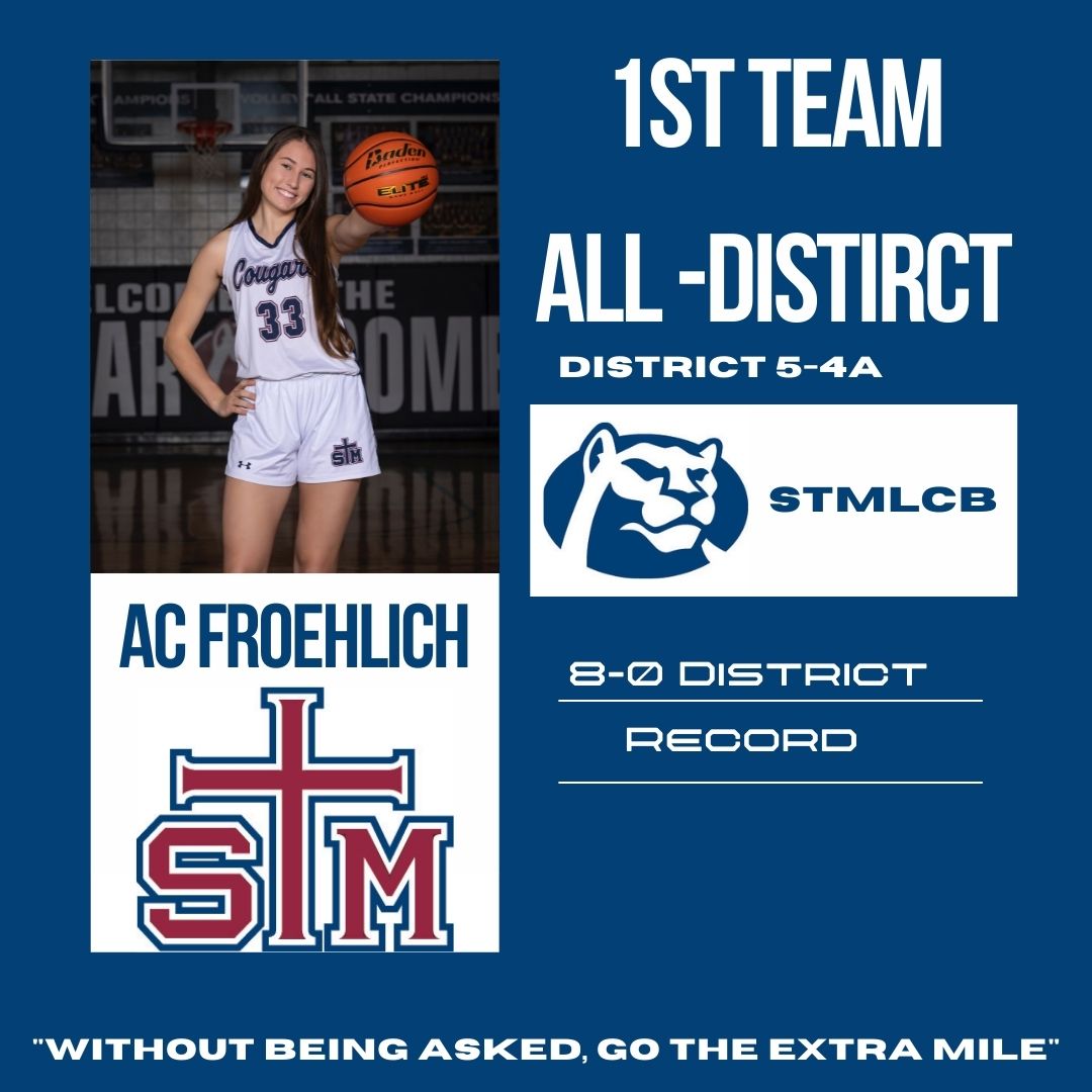 STMLCB's tweet photo. Congrats to @sophie_perkins1 @TurnUptheAC13 @camillehebert_ and @DomingueColleen for making all district! 
Go Cougars! 
@STMathleticsnow https://t.co/g80KbzzPzb