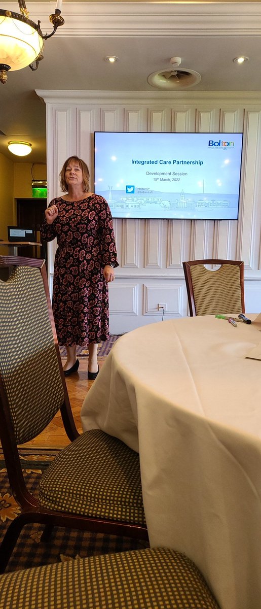 MJSmith_NHS's tweet photo. @sally_mcivor opening today's #BoltonICP Development Session @boltongpfed @boltonnhsft #PCFedNetwork https://t.co/LfxK21WmHv