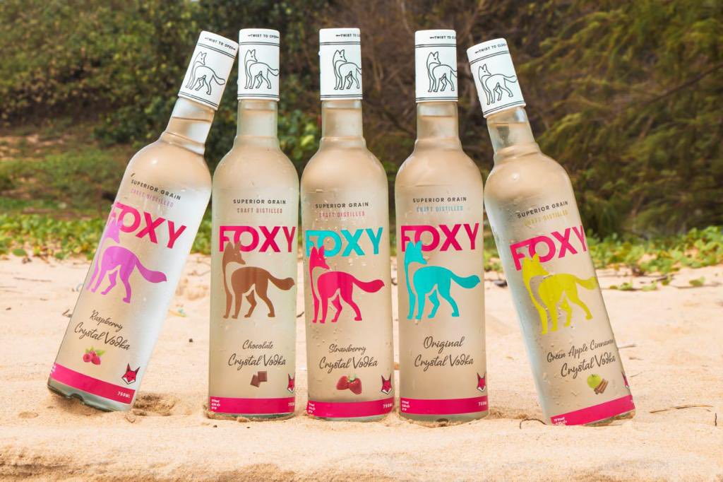 Great crisp taste… 5  great flavors. Foxy Crystal Vodka