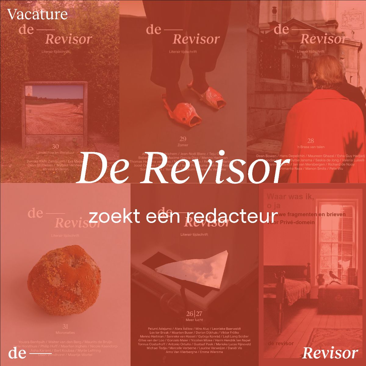 DeRevisor's tweet photo. Nieuwsbrief! Met uitzicht op diverse rampen: @RovaRij, @LisaWeeda, een vacature en een avond over herinneringen met @SLAAmsterdam - https://t.co/5SCLSZuiYN https://t.co/PDfhqN5BOn