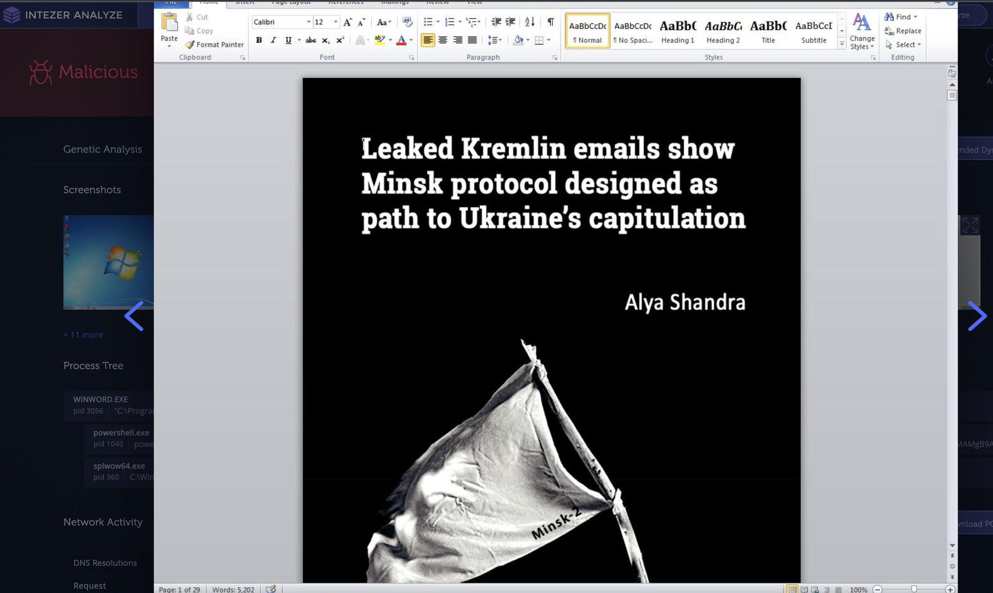 Intezer On Twitter 1 2 Malicious Document Referencing Minsk Intezer on twitter 1 2 malicious document referencing minsk