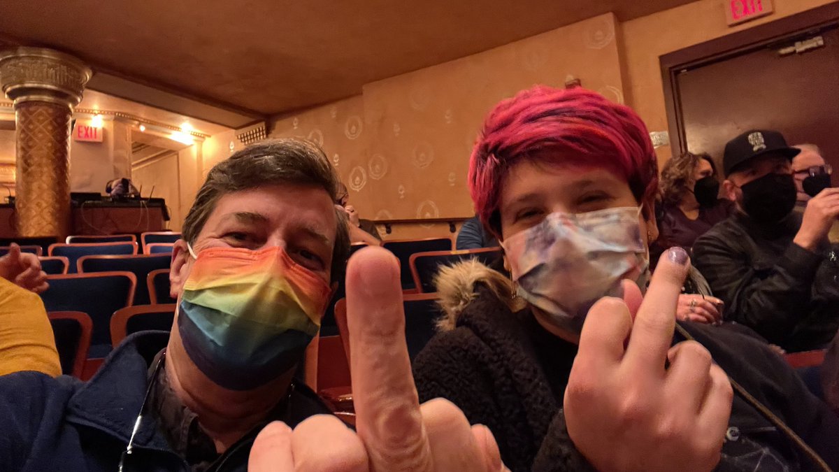 ifltw's tweet photo. My daughter and I, last night, getting in the right frame of mind for 2-1/2 hours of @henryrollins Great show, Henry! https://t.co/n1UUcmwzpz