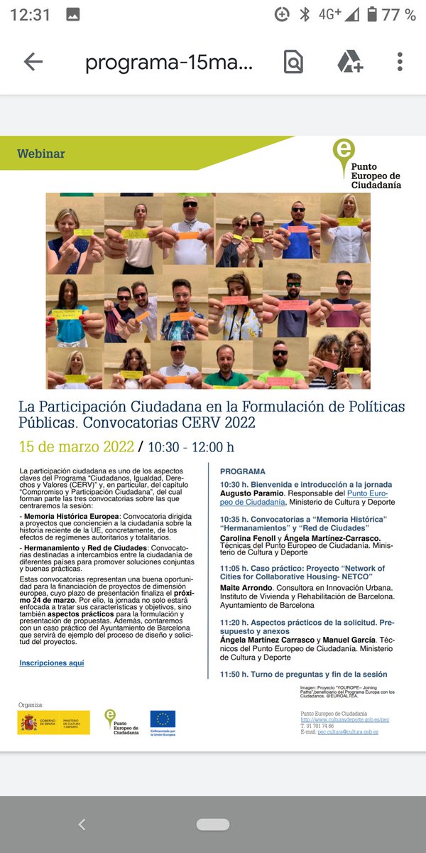 DchoVivienda's tweet photo. Primera presentación del proyecto "Network of Cities for Colllaborative Housing" que coordino para @bcn_ajuntament . Gracias @PuntoEuropeoES x la invitación. En breve más info! 😉 https://t.co/GRKyD7tUNX