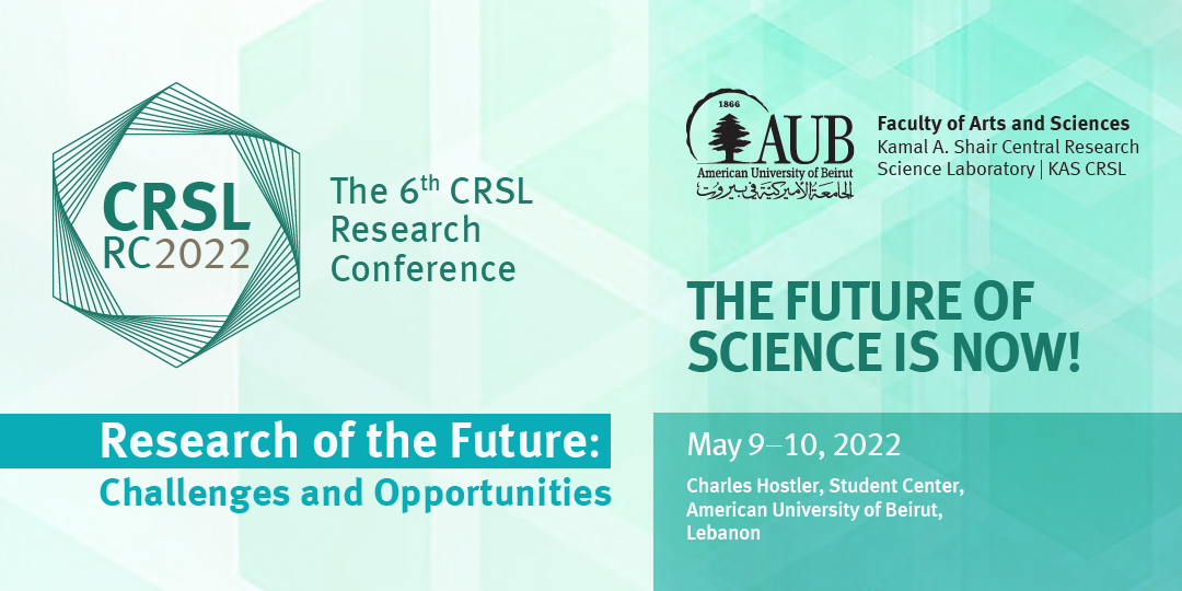 [CRSL RC 2022]
Register Now by April 15th:
aub.edu.lb/fas/crsl/resea…
#register #registerforfree #Science #Engineering #medicine #technology #research #conference #aub
@CRSLAUB @AUBFAS @AUB_Lebanon