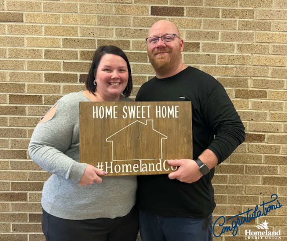 Congratulations to Richard and Mishion on the purchase of your new home! Closings are always a bright spot in our day but it's even brighter when one of our employees is closing on a dream come true. #HomelandCU #ClosingDay