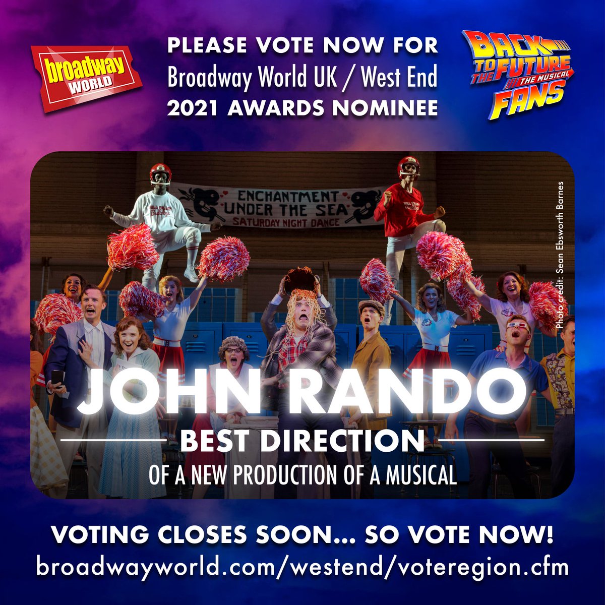 bttfmusicalfans's tweet photo. 🗳 #TimHatley = Best Set Design of a New Production of a Play or Musical
🗳 #JimHenson = Best Musical Direction of a New Production of a Play or Musical
🗳 #JohnRando = Best Direction of a New Production of a Musical
🗳@BTTFmusical = BEST NEW MUSICAL
➡️ https://t.co/H2TKRHzciu https://t.co/OtsQ0y6JuQ