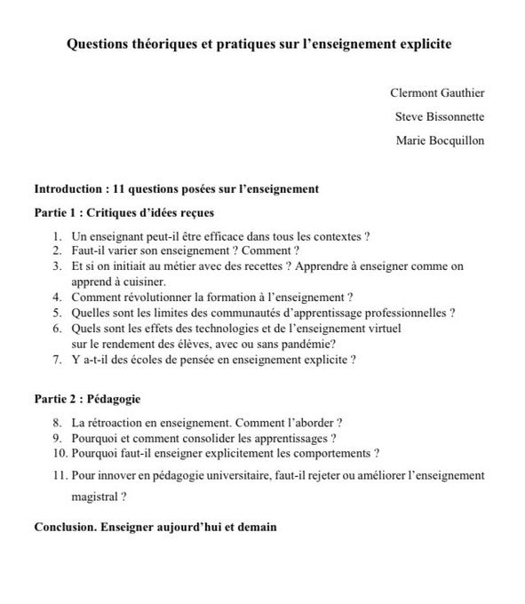 Manuel remis aux presses de l’université du Québec. Parution prévue: juin 2022