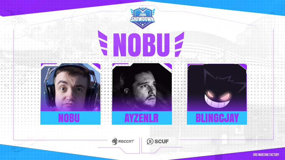WaryAgency's tweet photo. LETS INTRODUCE NEW INVITED TEAM 3000$ WARZONE EVENT 😈

WELCOME TEAM NOBU🔥

@NobuSpartan 
@AyzenLr 
@BlingCjay 

Want a captain spot ? ⤵️ https://t.co/B6mSveKDOv
