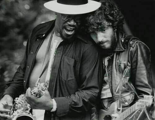 backinthegood's tweet photo. Clarence Clemons and Bruce Springsteen, in Born To Run ' Era https://t.co/TJHNe4nMVg