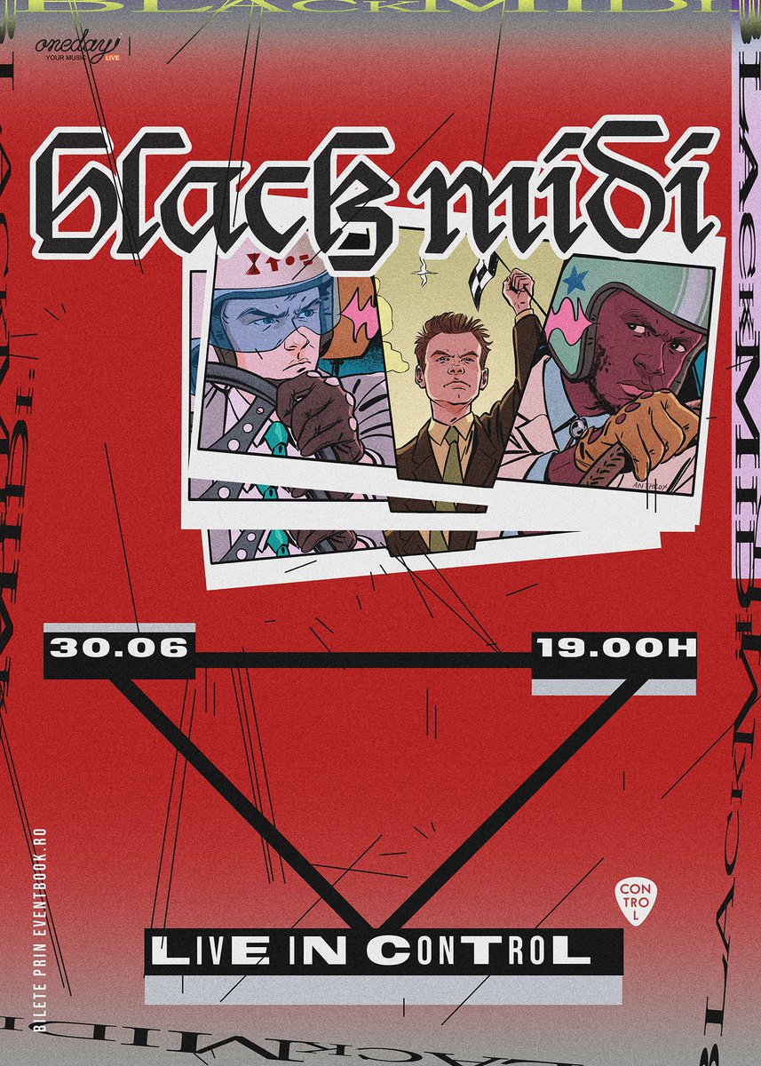 OneDayLive's tweet image. Save the date: June 30 - @bmblackmidi live for the first time in Bucharest at @ControlClub 

Tickets now on sale via Eventbook: bit.ly/blackmidi_Buch… 

#OneDayLive #ControlClub