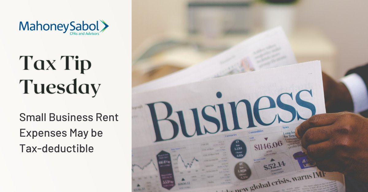 MahoneySabol's tweet photo. Rent can be deducted as a business expense when the property is used for business purposes. Here are some things small business owners should keep in mind when it comes to deducting rental expenses:
https://t.co/YElCiIuPBz

#Taxes #SmallBusiness #Rent #TaxDeductable #TaxTip https://t.co/VLuJ7zOnCS