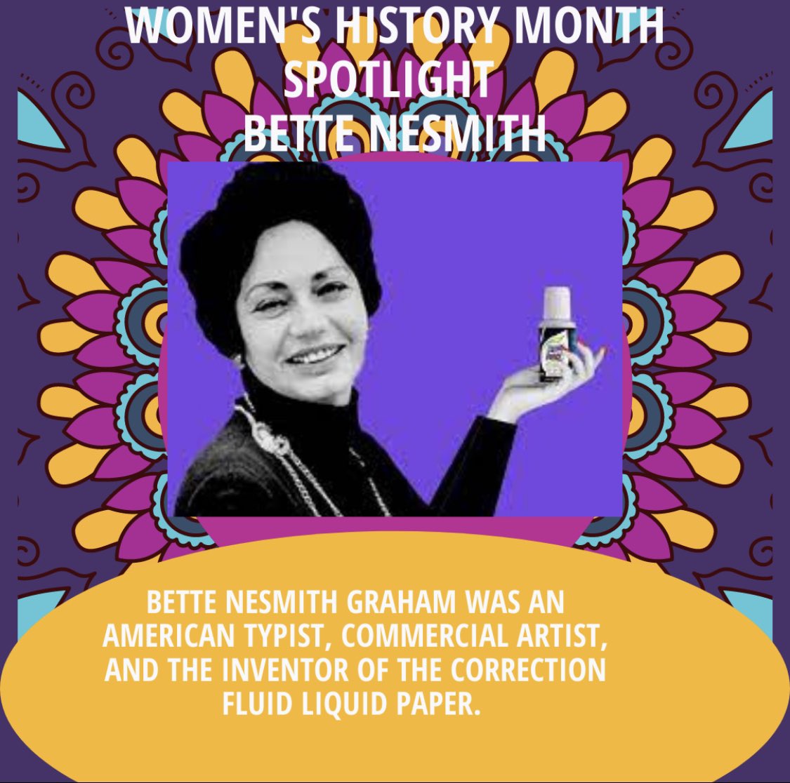 BarnardES2's tweet photo. Did you know #GIRLSTHINKOFEVEYTHING? After reading “Girls THINK of EVERYTHING” the Bears leaned how Bette Nesmith Graham invention has impacted the world… #WomensHistoryMonth @dcpublicschools @DCPSChancellor @HonoredSchools @DCElementaryELA https://t.co/nRARSgtnBG