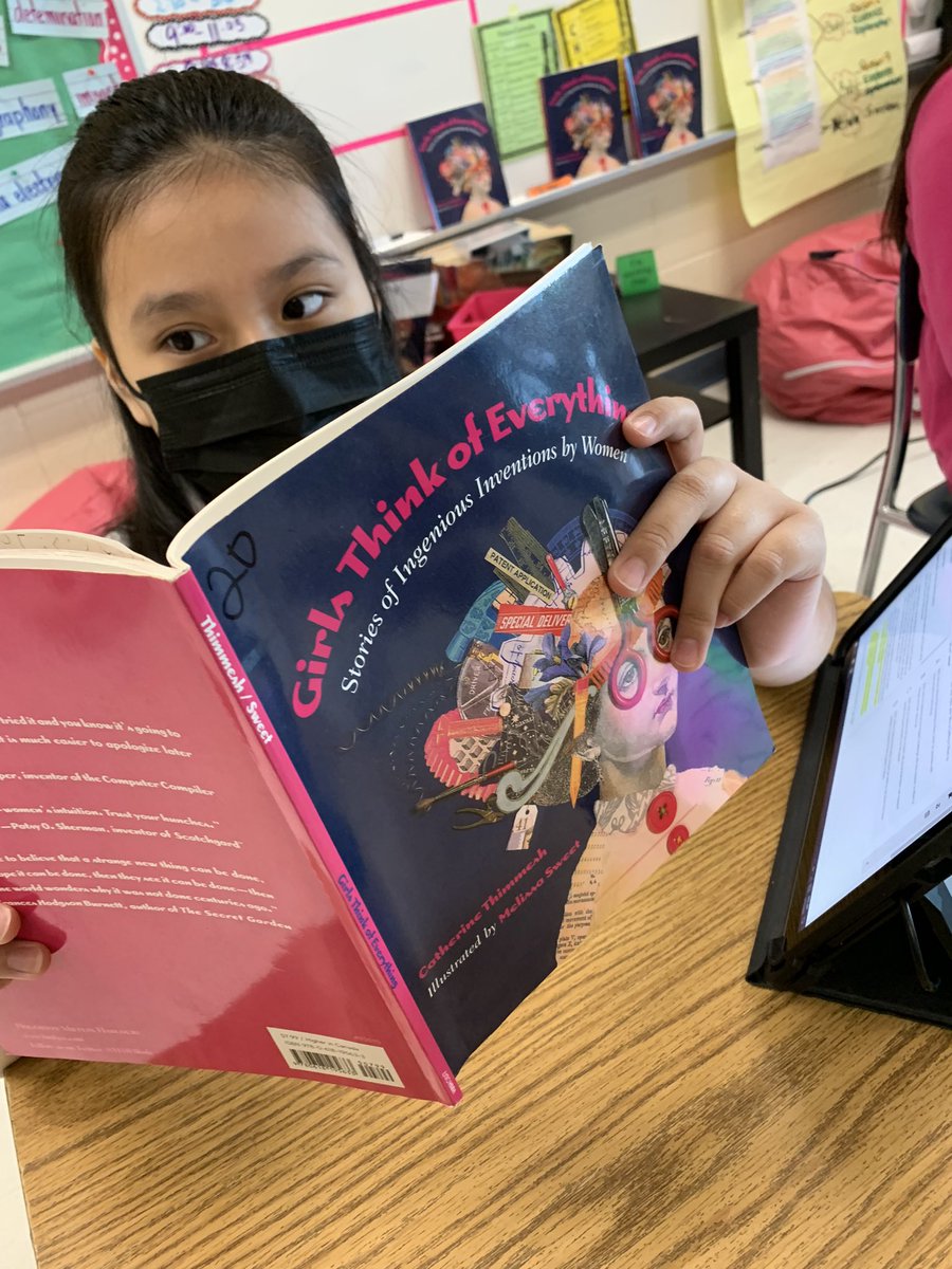 BarnardES2's tweet photo. Did you know #GIRLSTHINKOFEVEYTHING? After reading “Girls THINK of EVERYTHING” the Bears leaned how Bette Nesmith Graham invention has impacted the world… #WomensHistoryMonth @dcpublicschools @DCPSChancellor @HonoredSchools @DCElementaryELA https://t.co/nRARSgtnBG