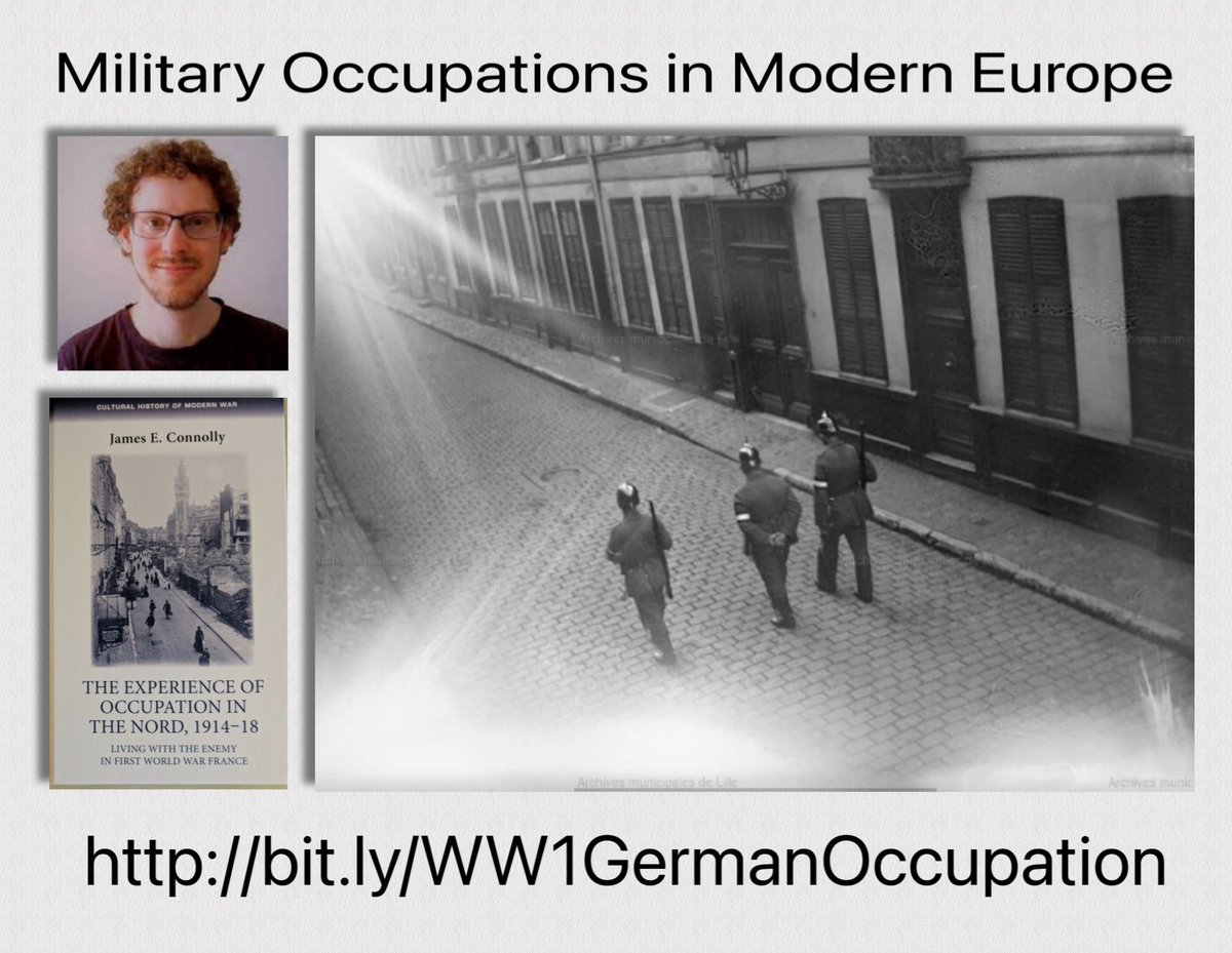 TheWFA's tweet photo. Dr James Connolly’s research focuses on military occupations in modern Europe, especially the experience of the French during the German occupation of northern France in #WW1. He talks to Tom Thorpe #Kensingtons > https://t.co/K0nWzQUKVI https://t.co/6jAsNeMrGo