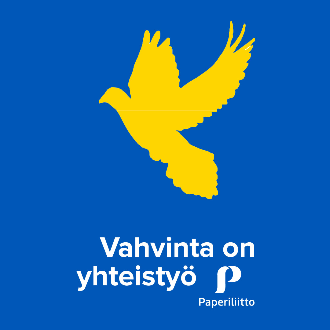 Yhdessä Ukrainan puolesta💛💙 #stopthewar #tradeunionsforpeace #vahvintaonyhteistyö @sak_ffc @etucces @paperiliittory