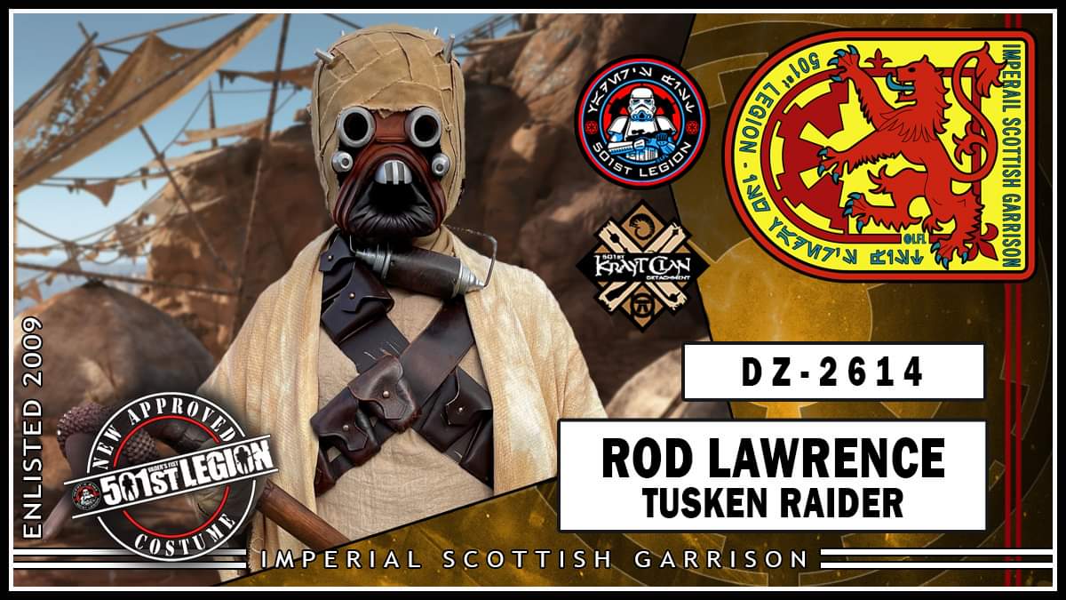 Congratulations DZ-2614 for clearing his Tusken Raider! 

Now get out there and find that krayt dragon! 

Want us at your next event? 👉501st.scot/request
Want to join us? 👉501st.scot/join

#starwars #star #wars #starwarsfans #starwarsmovies #tuskenraider