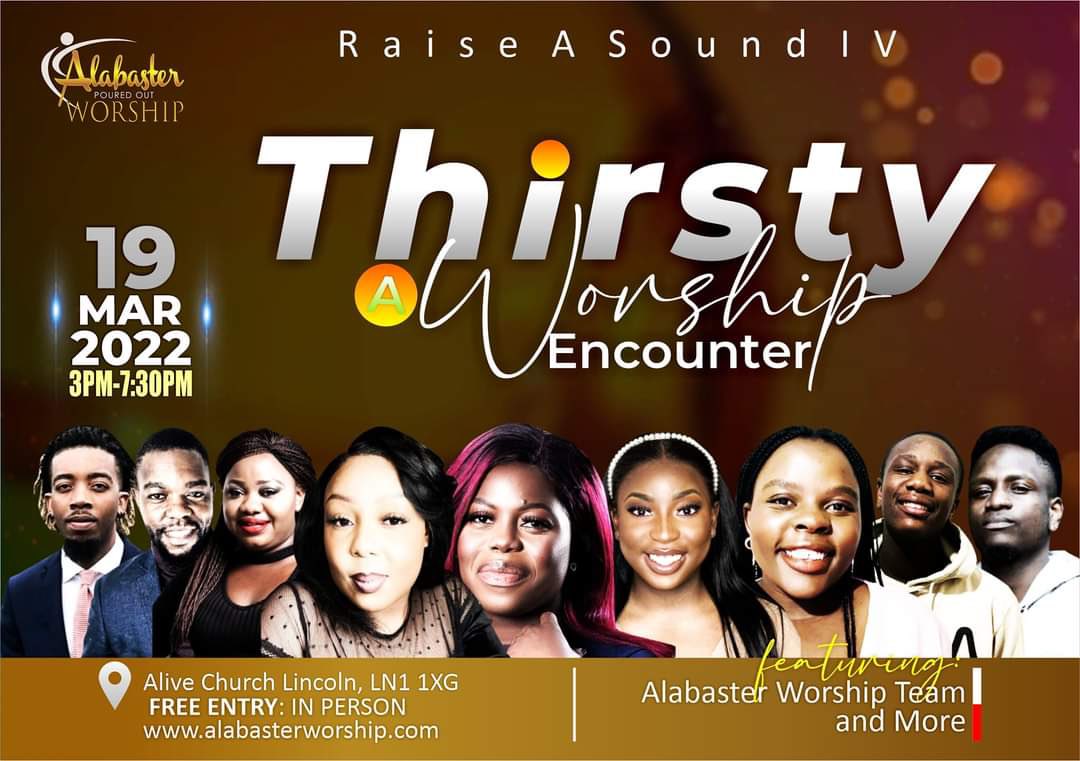 AlabasterWc's tweet photo. ✨️✨️Calling ALL worshipers who are THIRSTY [Psalms 42:1] for more of God’s presence. Join us for this one of a kind IN PERSON Worship Encounter🙌🙌

✨️ONE VENUE-ONE SOUND-ONE AGENDA✨️

SIMPLY UNMISSABLE!See you there!
#AlabasterWorship #RaiseASound #PouredOutWorship https://t.co/Q7XirJuxRZ