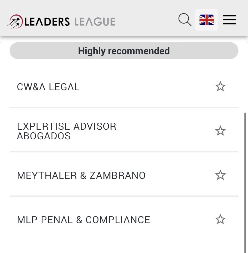MarGallegosO's tweet photo. Segundo año en esta prestigiosa lista de @Leaders_league !!!

Que emoción y que honor estar en entre las firmas más recomendadas en Derecho Penal y Compliance.

Compartirlo con grandes colegas, motiva a seguir trabajando con más fuerza y transparencia. https://t.co/eiXewv39KI