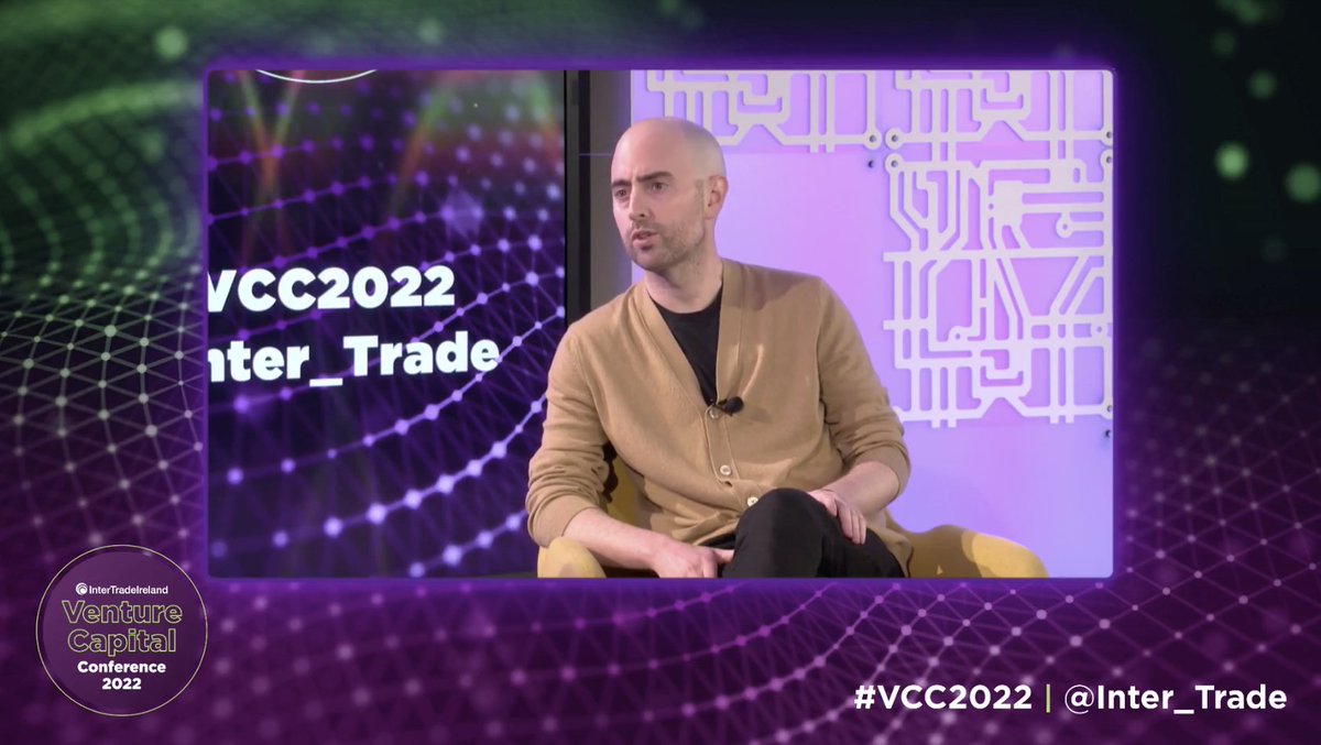 Inter_Trade's tweet image. Great fireside chat with Eoghan McCabe, Chairman and co-founder of @intercom to wrap up the main stage content. Eoghan shared great first-hand advice on starting a business and reinforced the vast opportunities available on the island for start-ups. #VCC2022