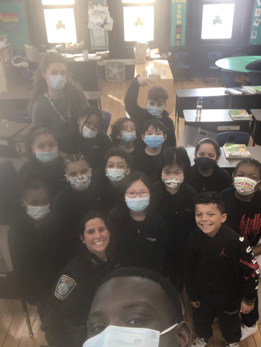BCEengagement's tweet photo. A fun visit for Officer Lauren & Cadet Jason to @SJP2Columbia 3A & PreKB #bekind #differentperspectives #beafriendnotabully #fillyourbucket with good deeds… great lessons learned today! #policepartnerships #buildingbridges https://t.co/7roytdeD3p