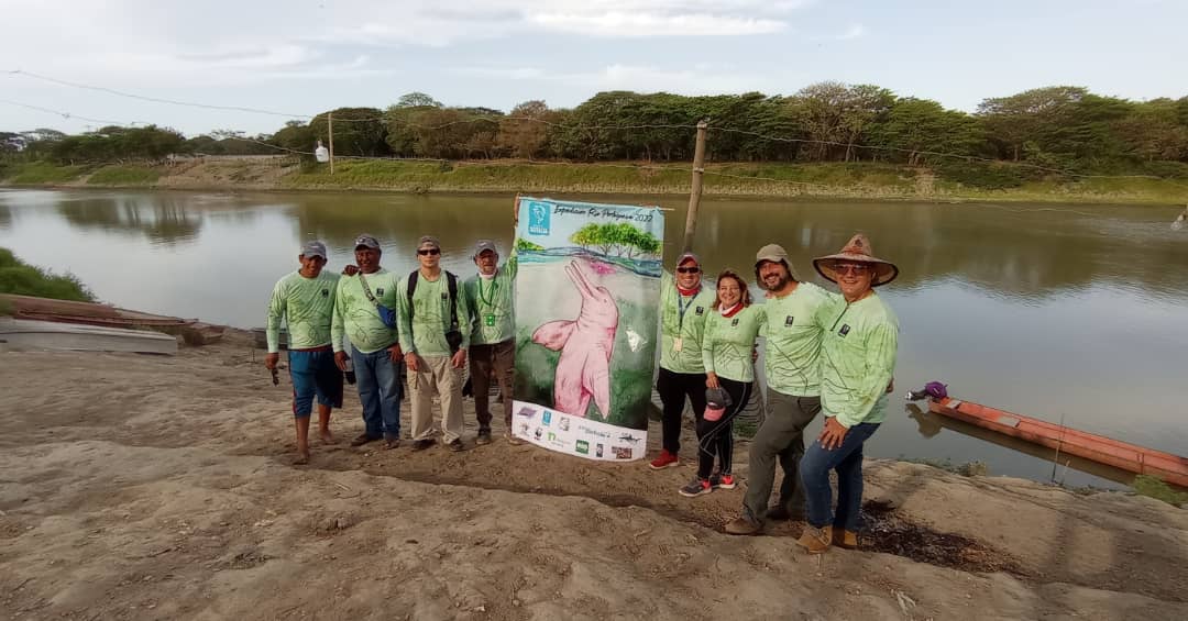 Hoy se siguen sumando kilómetros de navegación en el río #Portuguesa en búsqueda de las toninas (Inia geoffrensis). Proteger a los delfines de río es proteger estos ecosistemas de gran valía y a quiénes de ellos se benefician.