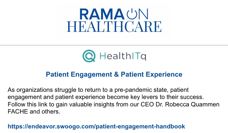 BrendaHeimHITQ's tweet photo. Valuable insights from our #CEO @RobeccaQuammen #FACHE and others @HCInnovationGrp >>> https://t.co/Ri9OKAZhir : #RamaOnHealthcare https://t.co/JeG5sy2vp3