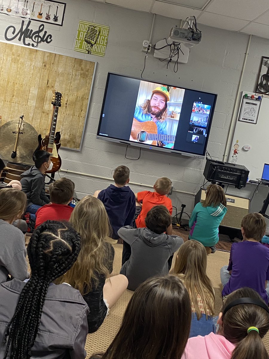 Thank you @SamBurchfield for sharing your love of music with the 4th grade students at @SpearmanElem