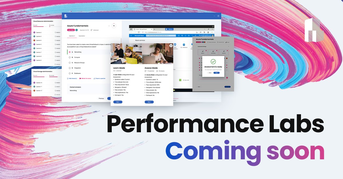 PracticeLabs's tweet photo. Have you heard the news?
Performance Labs is coming soon!!
Find out more here: https://t.co/bcbOYt6ZDX
#virtuallabs #practicelabs #performance #digitalskills https://t.co/0Q32qtH8pB