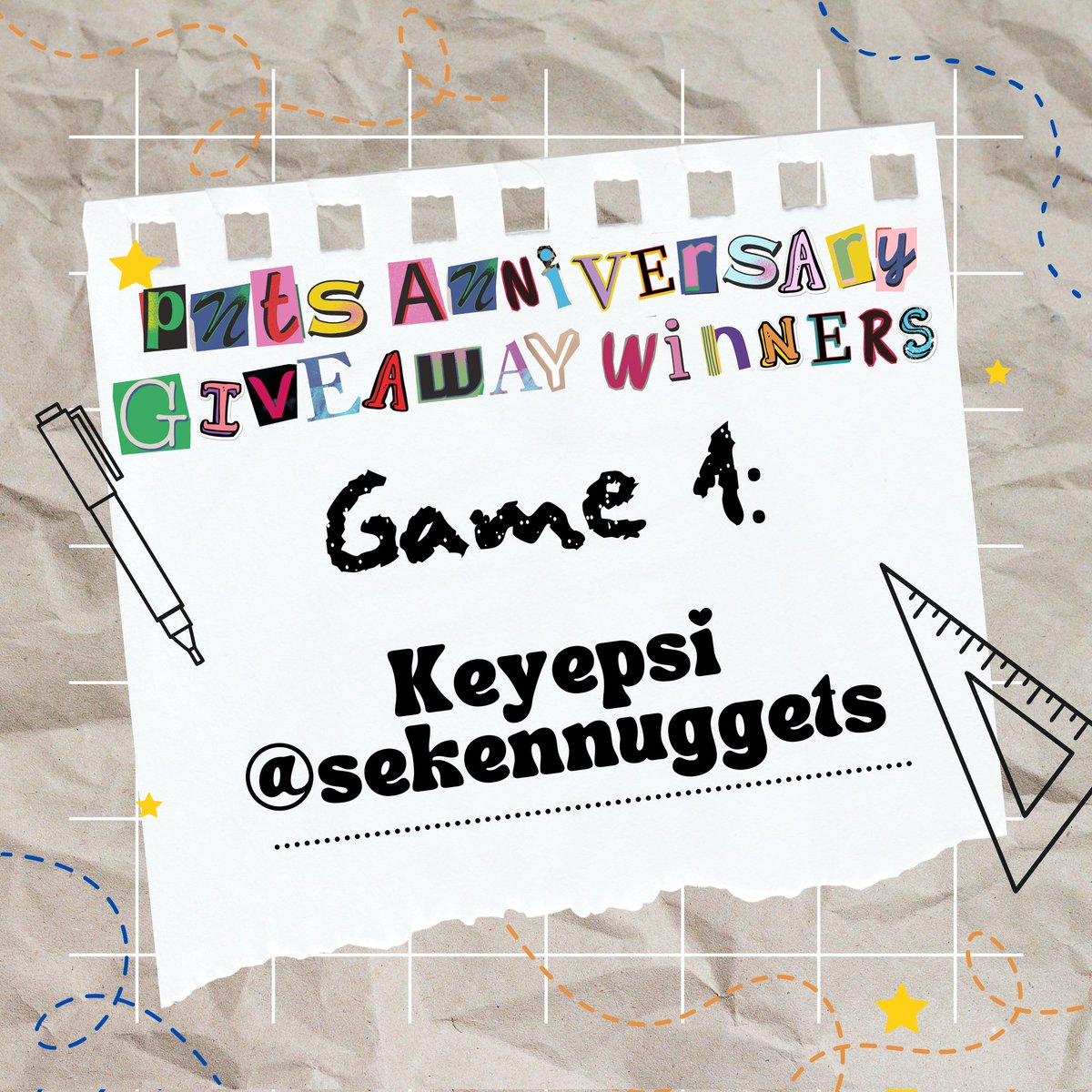 _PNTSquad's tweet photo. Congratulations to the Winners of our Anniversary Giveaway!
Game 1: @sekennuggets
Game 2: @taneolover
ABKD Dance Challenge: @magiliw_chloe @deshna_aveerie
Thank you to everyone who participated!
#PNTSAnn1versary #PNTSpace #PNTSWRU #PNTSRUG
#ALAMAT @Official_ALAMAT https://t.co/aDk1BLesD7
