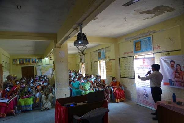 Programme at Vilage Bhatane, Vasai, Palghar, Maharashtra. Address by Director, NTH, WR and Water Testing Camp