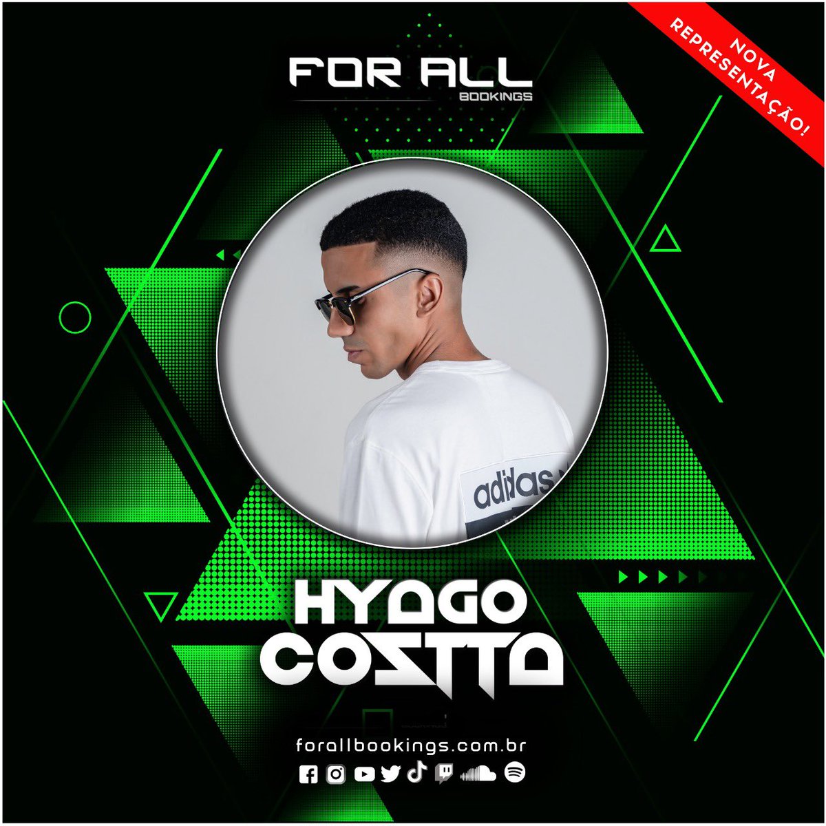 ForAllBookings's tweet photo. Todos já sabiam, só faltava o anúncio oficial. Hyago Costta se junta ao time da For All Bookings definitivamente. 
Não perca tempo, agende logo a sua data. 👽 https://t.co/vfSwwKMVYg