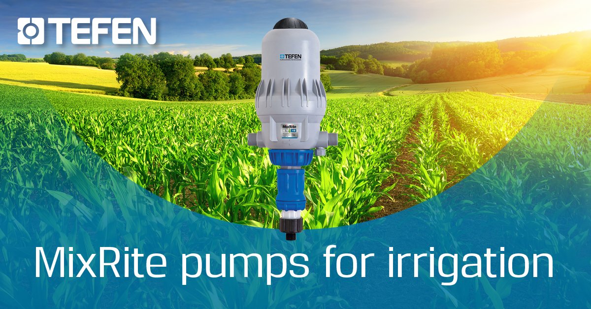 Tefen_Tech's tweet photo. Fertigation means creating optimal conditions for #cropgrowth. Tefen’s range of #MixRite pumps can help you optimize your fertigation process. https://t.co/awQ3X47q9D https://t.co/pOq8MaYWMH