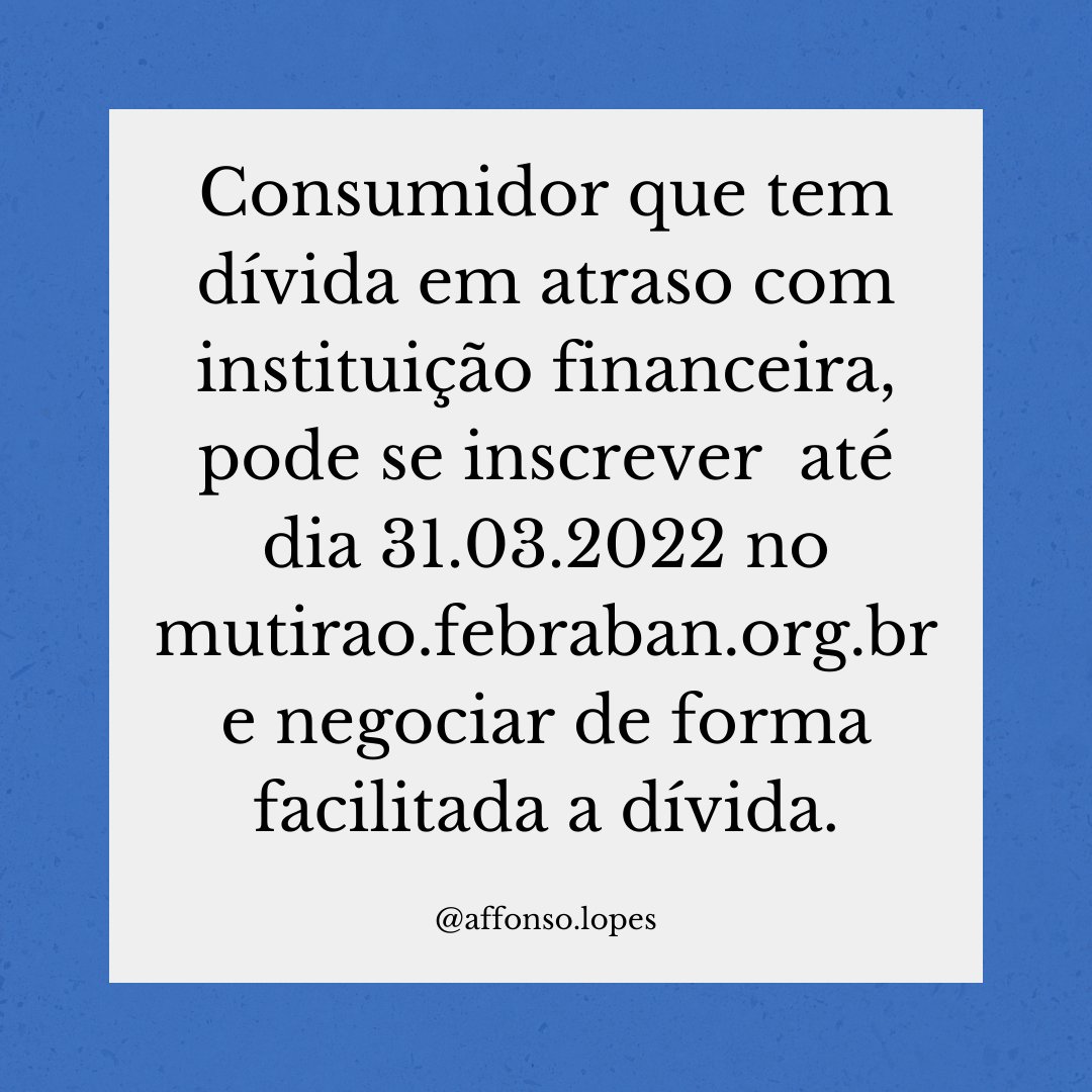 affonsopaulo's tweet photo. #DireitodoConsumidor #codigodedefesadoconsumidor #febraban #negociardivida https://t.co/e7CUkUOdrW