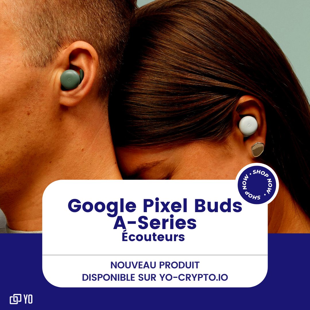 YoCrypto_shop's tweet photo. Achetez vos écouteurs Google Pixel Buds A-Series , en cryptomonnaie, juste ici : 
➡ https://t.co/vrlxOqnAuB 🥰
Produit envoyé à partir d’un entrepôt français, reçu en 2 à 3 jours ouvrés.
#google #cryptocurrency #acheterencrypto #BTC https://t.co/L8foyOsTzZ