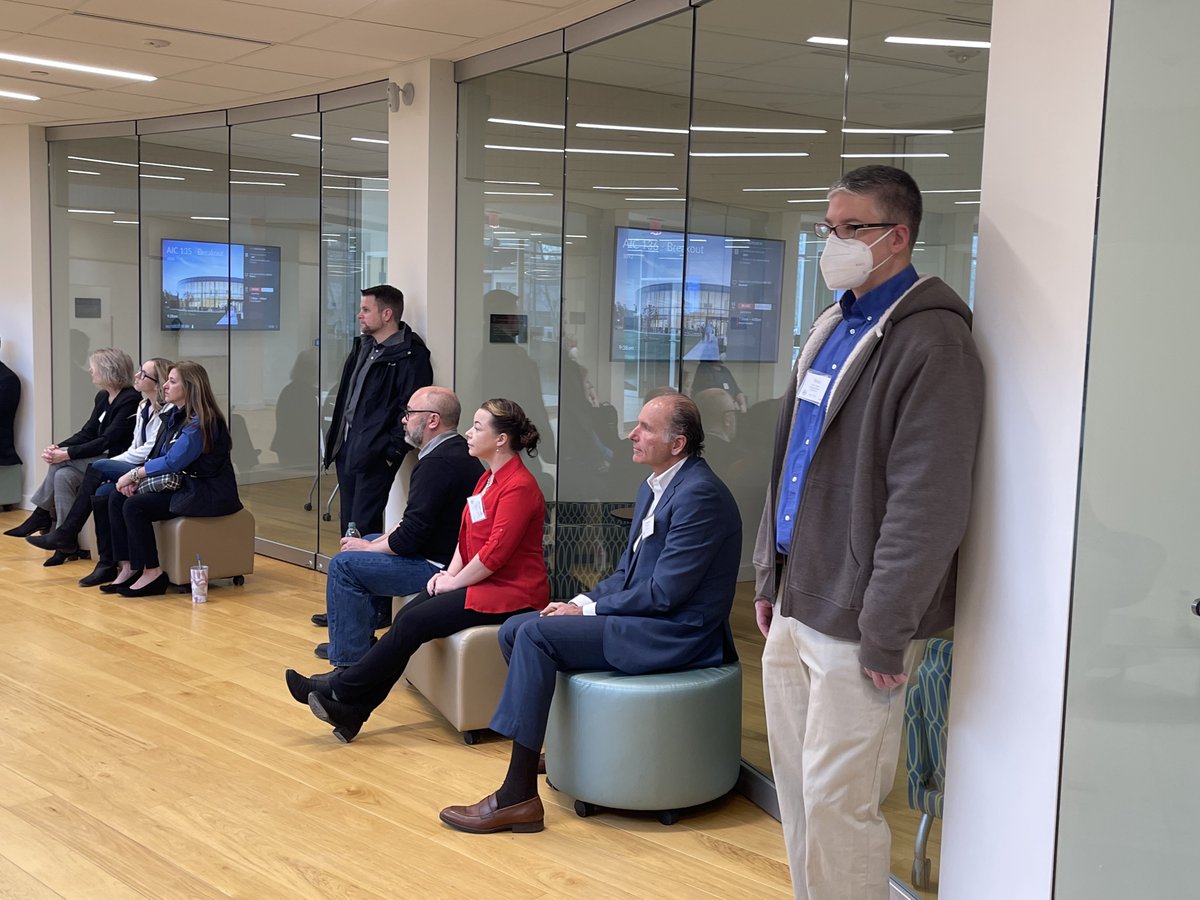 osheanRI's tweet photo. OSHEAN folks on the perimeter of #SecureCon22, which is where we like to live anyway. @BryantUniv #Cybersecurity https://t.co/PgpP8tC2Rw