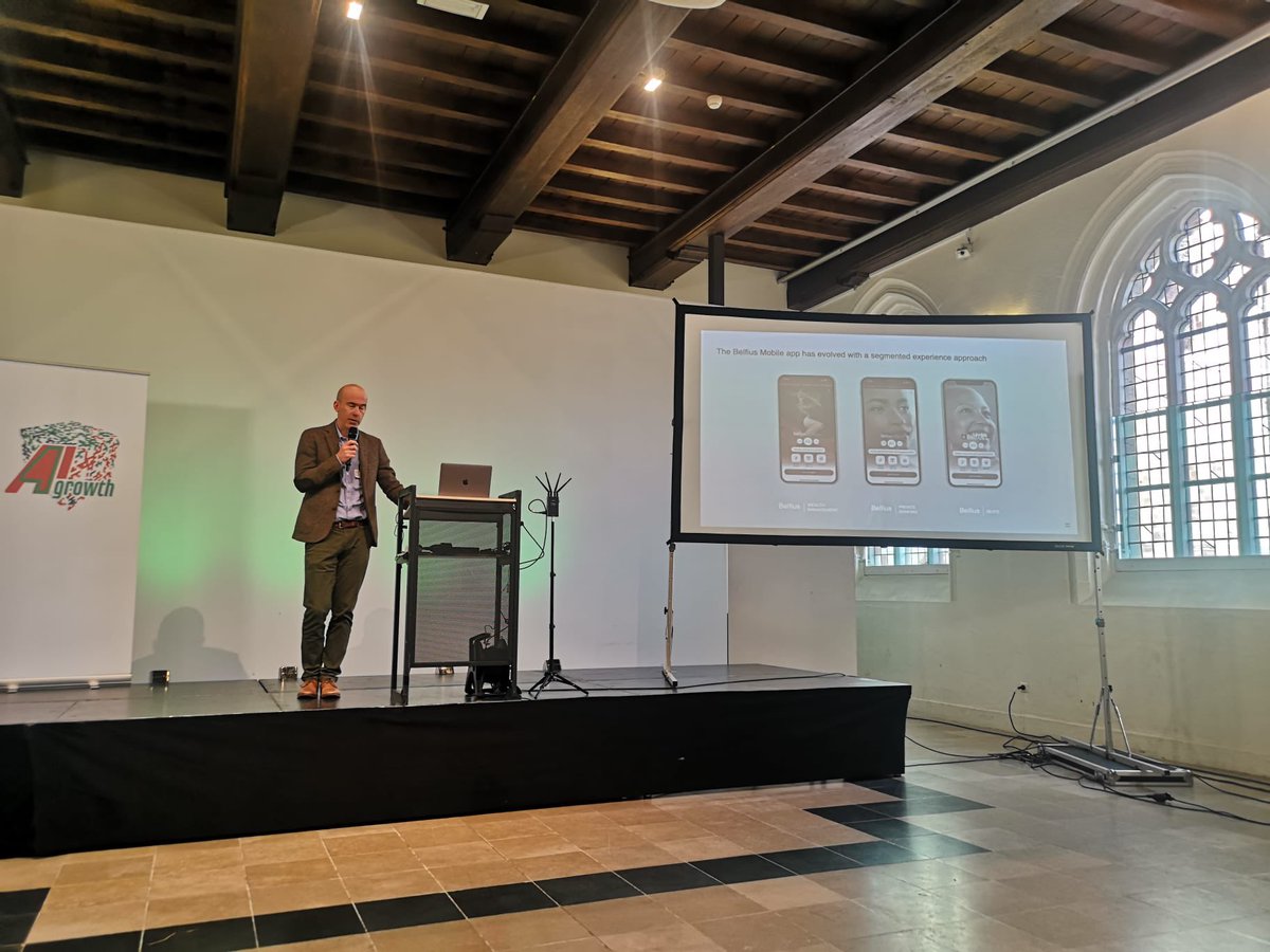 ai4growthBE's tweet image. Their #OneApp concept doesn’t mean the experience is flat: thanks to segmentation, personalization makes a dynamic experience! Helped by Banx, a collaboration with @ProximusGroup . @Belfius @ai4_belgium #AI4YourBusiness #EUAIWeek