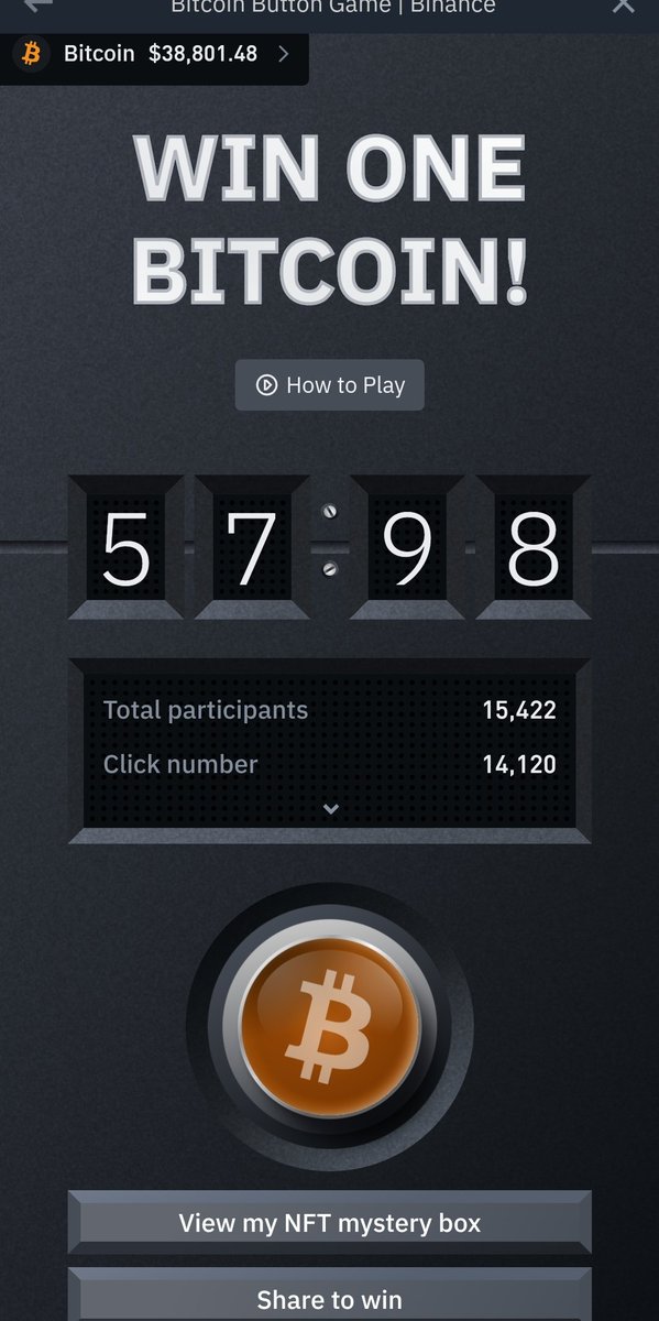 #BitcoinButton #Binance