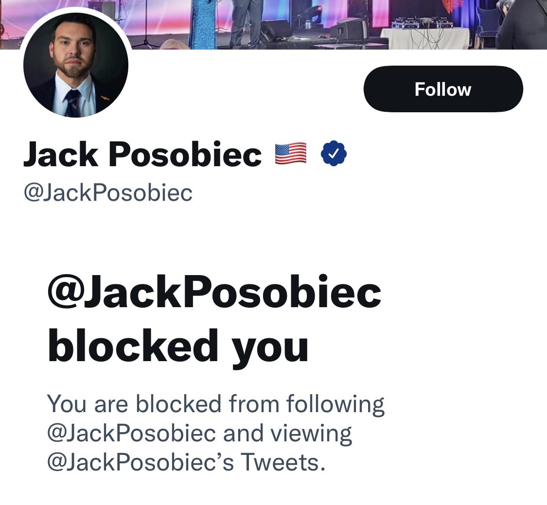 Jack Posobiec is a coward. All of these neo-Nazi fascists are cowards. All my life, I’ve stood up for others to put bullies like this in check. Now is no different. This little punk couldn’t take criticism, so he blocked me. He won’t be the last White Nationalist to block me.