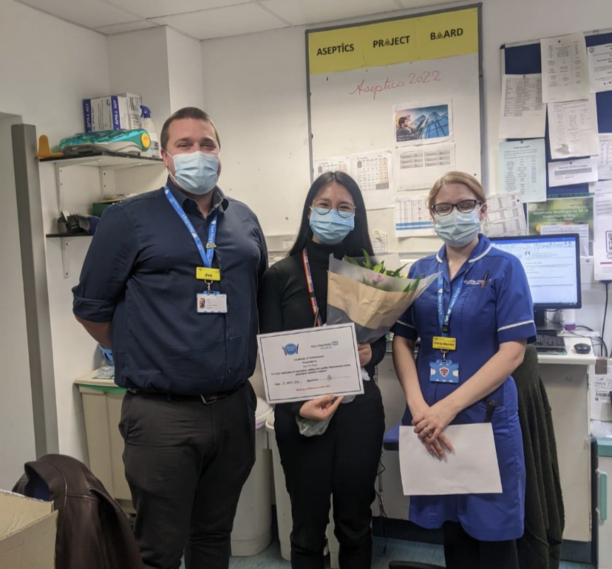 KCHPharmacy's tweet photo. Congratulations to Jenny for winning this award for nutrition and hydration week.
Pharmacists have a vital role to play in the safe, effective use of parenteral nutrition. Being part of the aseptic team they can also bring quality and formulation expertise to patient care. https://t.co/ChjKawoSOJ