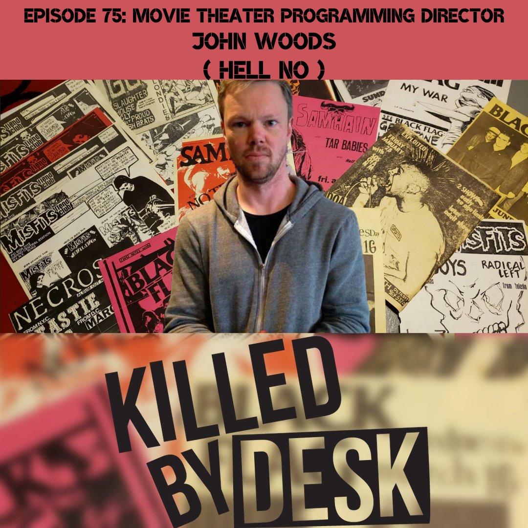 This week we've got John Woods of Nitehawk Cinema and formerly of Reel Life Video on the podcast to talk about booking rock 'n roll movies and opening a movie theater in two of the city's hippest neighborhoods. Check it out: withkoji.com/@KilledByDesk #KilledByDesk