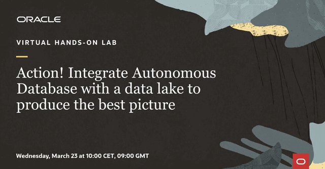 GiuseppeFOracle's tweet photo. Join @Oracle's hands-on lab and help MovieStream to produce the best picture of its company performance. This workshop integrates Autonomous Database with a data lake and then analyzes datasets through a variety of means. Register now: https://t.co/uitfLkdj6w https://t.co/sK8mHIUrqF