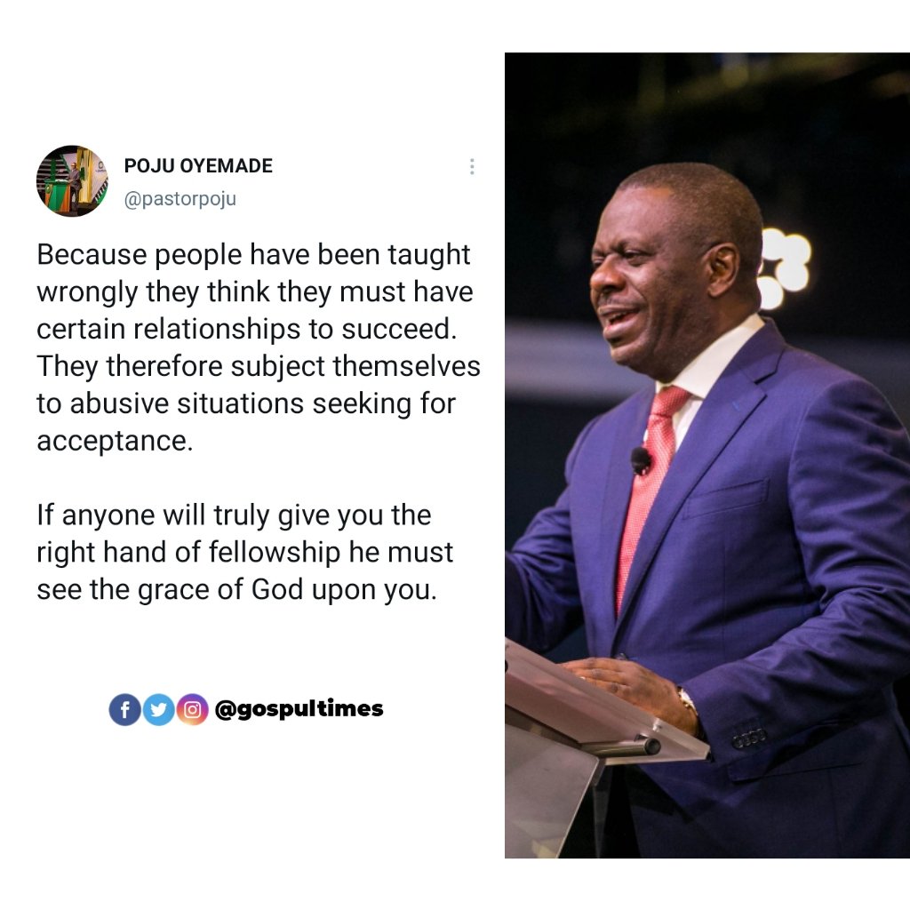 GospulTimes's tweet photo. "People have been taught wrongly..." - Pastor Poju Oyemade shares opinion
@gospultimes
#gospultimes #success #gospel #pojuoyemade #wrongmindset #relationship https://t.co/wnnDz0wv8u