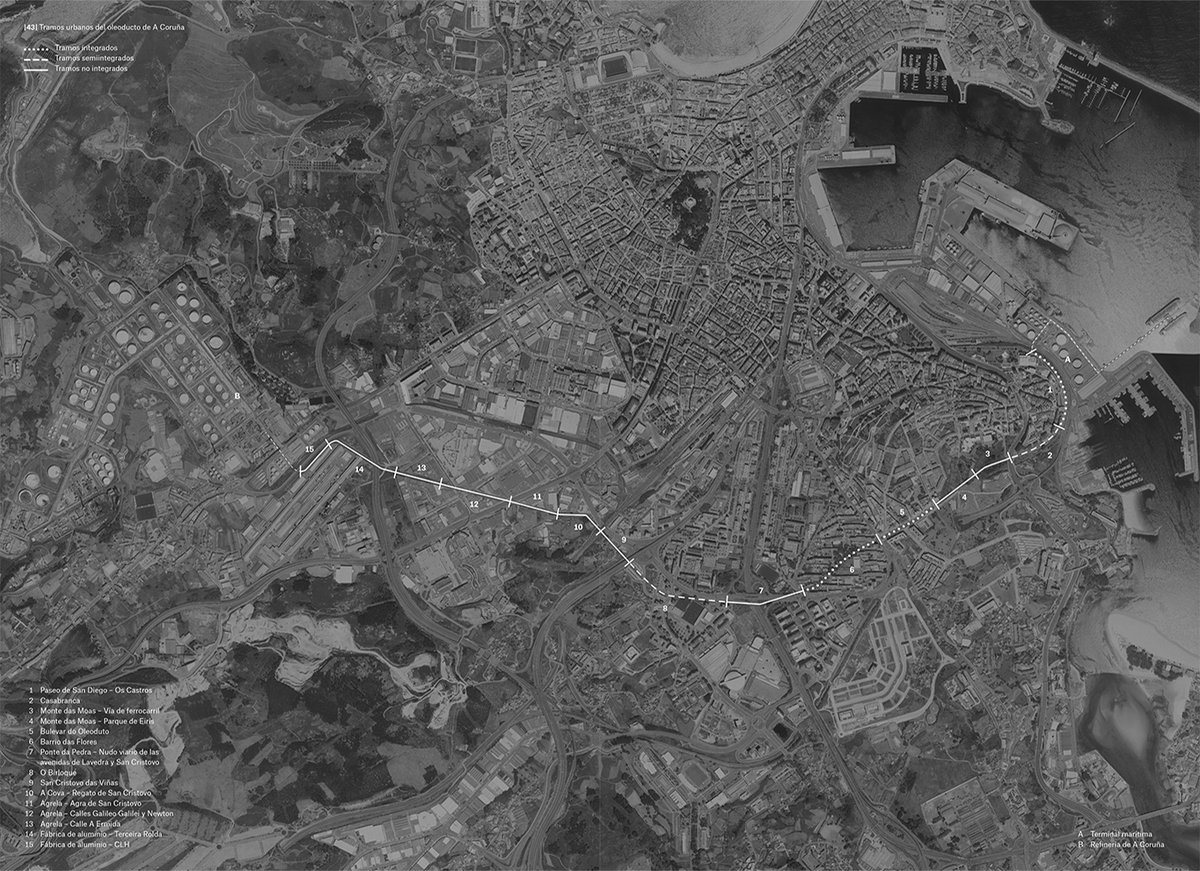 ergosfera_org's tweet photo. Ya se puede consultar y descargar el artículo "El oleoducto de A Coruña: un espacio urbano del presente", la versión en castellano del texto publicado en el libro Camiño negro - Damián Ucieda (FMJJ y Turner, 2022) acompañando a sus fantásticas fotografías: https://t.co/UnhI5RlJKe https://t.co/vxcIfsmSRV