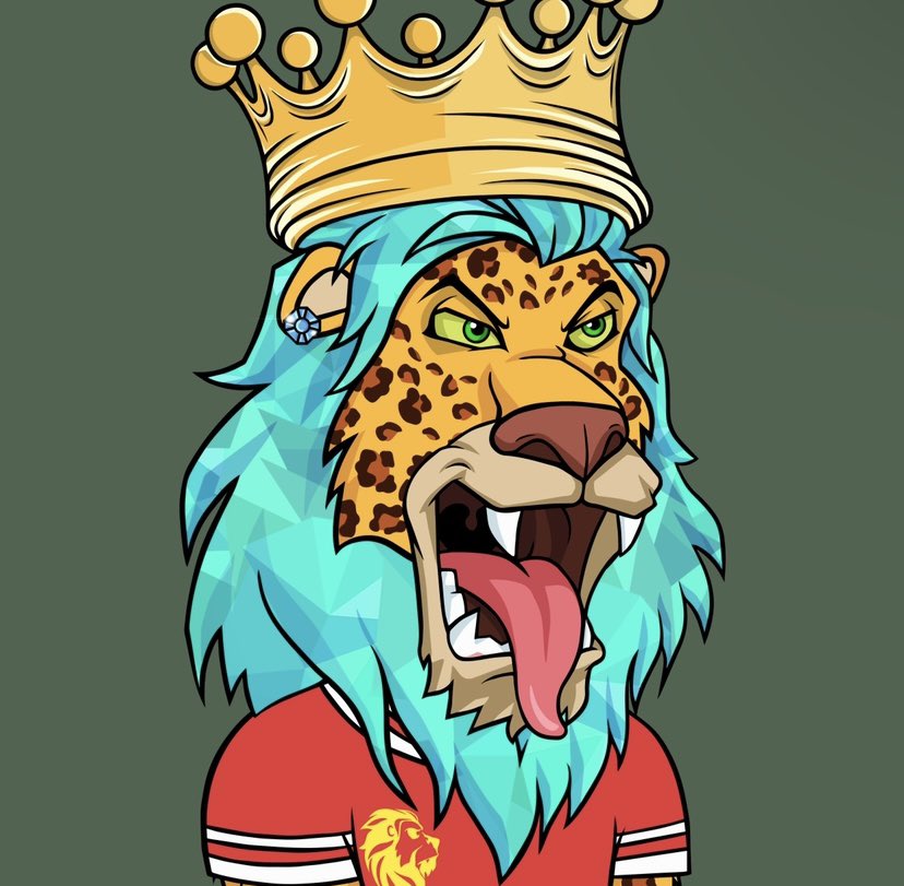MatanPier's tweet photo. Officially picked up the most expensive lion to date

Only 4 evil eye crowns, 2 owned by the Devs. 2 evil eye crowns in 10,000 lions. 
The other one is in absolute diamond paws, I’ve tried buying in the past.

Essentially, a 1/1 King. 

This one is ranked 158

#LFR @LazyLionsNFT https://t.co/upOCnXzg6U