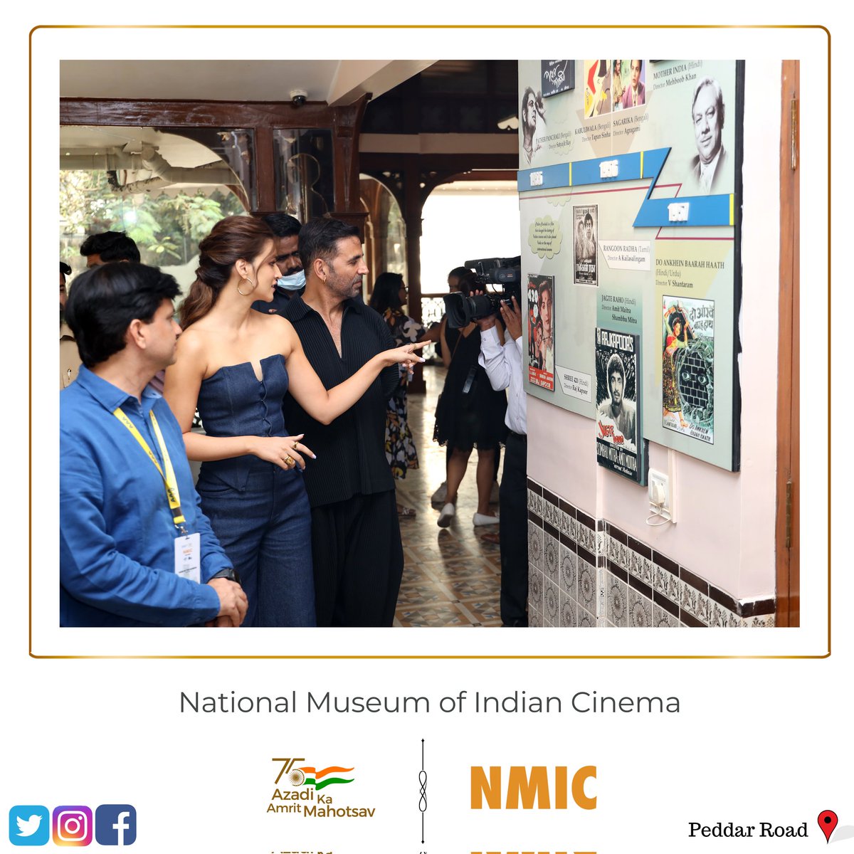 National Museum of Indian Cinema (@nmicmumbai) on Twitter photo Here are some more inside pictures from 'Muse in the Museum' event held at the National Museum of Indian Cinema in the presence of bollywood stars Akshay & Kriti. They looked completely amazed by the vintage artefacts we have in our collection.
<a href="/akshaykumar/">Jolly Mishra - Asli Jolly from Kanpur</a> & <a href="/kritisanon/">Kriti Sanon</a> Here are some more inside pictures from 'Muse in the Museum' event held at the National Museum of Indian Cinema in the presence of bollywood stars Akshay & Kriti. They looked completely amazed by the vintage artefacts we have in our collection.
<a href="/akshaykumar/">Jolly Mishra - Asli Jolly from Kanpur</a> & <a href="/kritisanon/">Kriti Sanon</a>