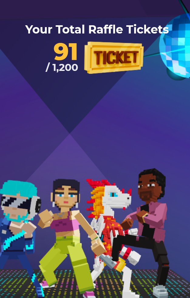 EnryuEscaped's tweet photo. @TheSandboxGame I just participated in the daily #SandboxAlphaS2Contest for a chance to earn up to 1,000 $SAND! Starting March 14 -  Show your Raffle Tickets. Check out my screenshot below! 👇 #SandboxAlphaS2 https://t.co/aV88ycewDR
