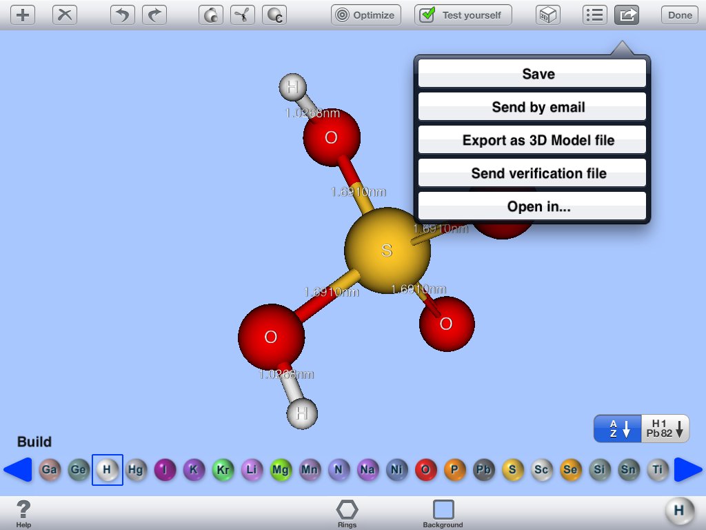 #Eduapp '3D Molecules Edit & Test' allows build molecular models, helps #learn the structure of molecules and check knowledge. It is a valuable tool for chemistry students when learning about molecular bonding and orbitals with the aid of 3D visualisation: apple.co/1aB0wgN