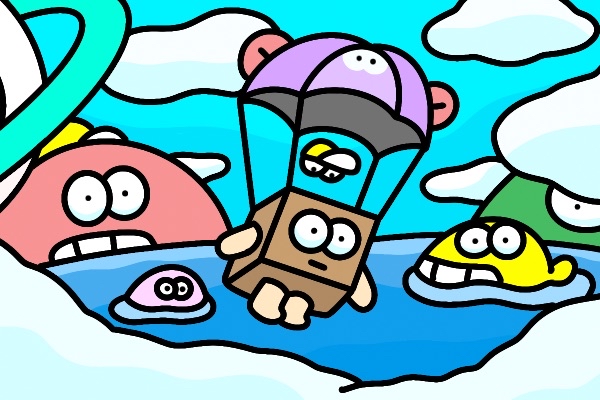 3LandersNFT's tweet photo. 1/3) It seems Adventure Bags have mysteriously appeared in the vicinity around the Campfire, &amp; 3Landers who have gathered there are finding them as we speak. This seems to be quite timely, as we know we will need equipment for our journey as we set out to explore 3Land… https://t.co/ptme2j2WTU
