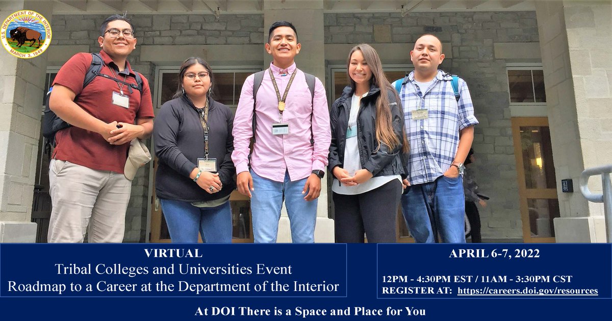 Event's flyer. Register at: https://careers.doi.gov/resources